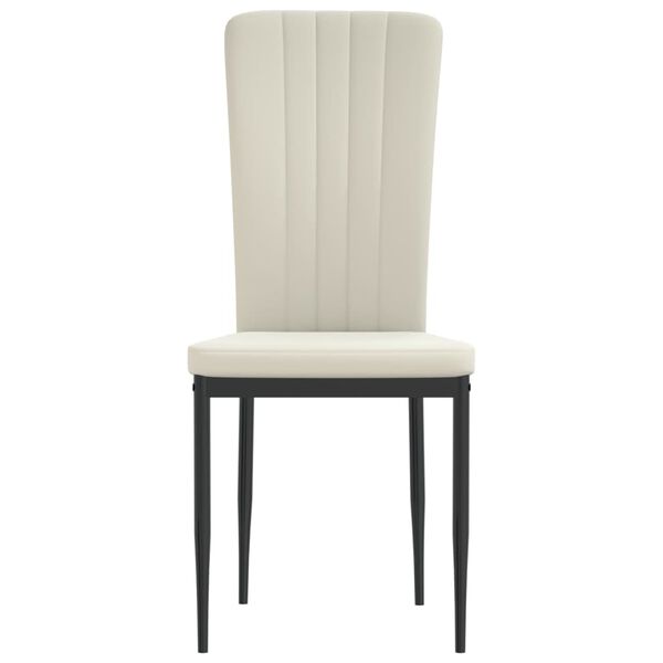 vidaXL Dining Chairs 4 pcs Cream Velvet