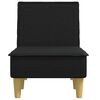 vidaXL Chaise Longue Black Fabric