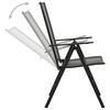 vidaXL Folding Mesh Chairs 4 pcs Steel Anthracite