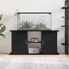 vidaXL Aquarium Stand Black Oak 121x41x58 cm Engineered Wood
