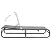 vidaXL Sun Lounger Aluminium and Textilene