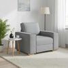 vidaXL Sofa Chair Light Grey 100x78x84 cm Fabric