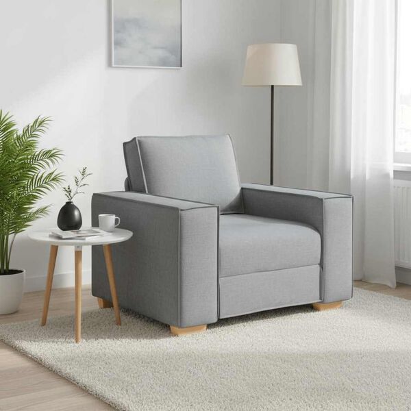 vidaXL Sofa Chair Light Grey 100x78x84 cm Fabric