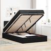 vidaXL Ottoman Bed with Mattress Black King Single Velvet