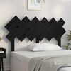 vidaXL Bed Headboard Black 132x3x81 cm Solid Wood Pine