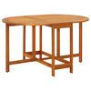 vidaXL Garden Table 130x90x72 cm Solid Acacia Wood