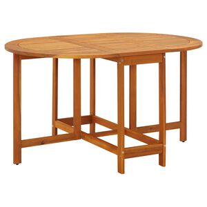vidaXL Garden Table 130x90x72 cm Solid Acacia Wood