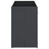 vidaXL Wheelie Bin Storage for 4 Bins Anthracite 272 x 77.5 x 121.5 cm