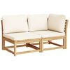 vidaXL 8 Piece Garden Lounge Set with Cushions Solid Wood Acacia