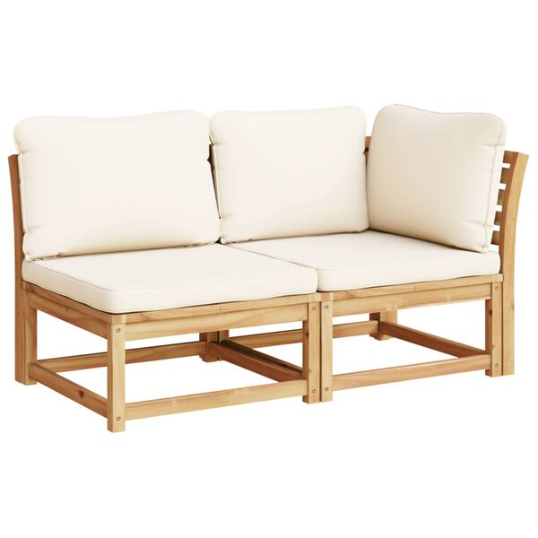 vidaXL 8 Piece Garden Lounge Set with Cushions Solid Wood Acacia