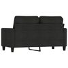 vidaXL 2-Seater Sofa Black 120 cm Fabric