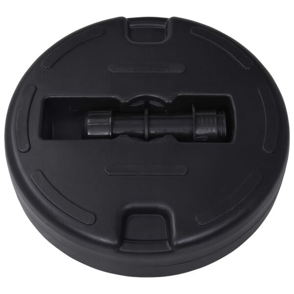vidaXL Umbrella Base Sand/Water Filled 24 L Black