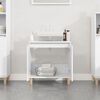 vidaXL Sink Cabinet White 58x33x60 cm Engineered Wood