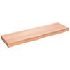 vidaXL Bathroom Countertop Light Brown 100x30x(2-6)cm Treated Solid Wood
