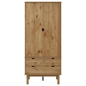 vidaXL Wardrobe "OTTA" 76,5x53x172 cm Solid Wood Pine