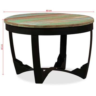 vidaXL Coffee Table Solid Reclaimed Wood 60x40 cm
