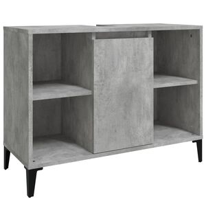 vidaXL Sink Cabinet | Concrete Grey | Engineered Wood | Medium