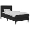 vidaXL Bed Frame with Mattress Black 90 x 190 cm Faux Leather
