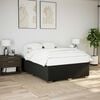 vidaXL Bed Frame without Mattress Black Double Fabric