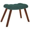 vidaXL Relaxing Chair with Stool Dark Green Velvet
