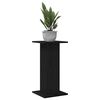 vidaXL Plant Stand 2 pcs Black Oak 30 x 30 x 60 cm Engineered wood