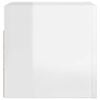 vidaXL Wall Mounted TV Cabinets 4 pcs High Gloss White 30.5x30x30 cm
