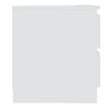vidaXL Bed Cabinet White 50x39x43.5 cm Engineered Wood