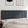 vidaXL Headboard Cushion "Hanko" Dark Grey 152 cm Queen Velvet