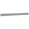 vidaXL Planter Light Grey 770 x 50 x 45 cm Galvanised Steel