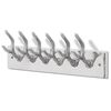 vidaXL Wardrobe Coat Hooks 4 pcs Silver Aluminium