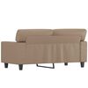 vidaXL 2-Seater Sofa Cappuccino 120 cm Faux Leather
