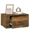 vidaXL Wall-mounted Bedside Cabinet Smoked Oak 50x36x25 cm