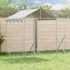 vidaXL Outdoor Dog Kennel with Roof Silver 6x2x2.5 m Galvanised Steel
