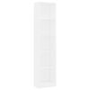 vidaXL 5-Tier Book Cabinet White 40x24x175 cm Engineered Wood