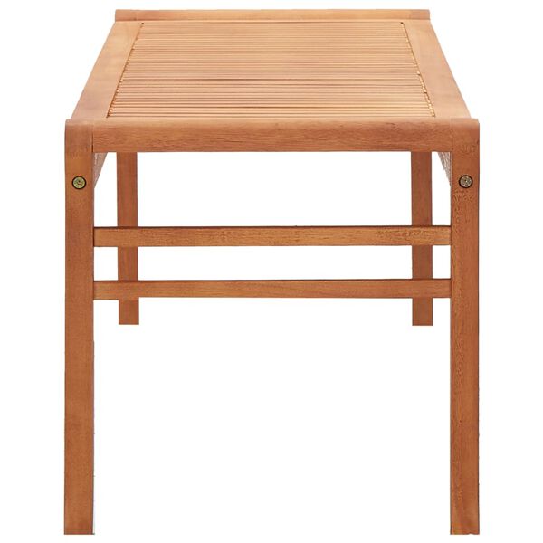 vidaXL 3-Seater Garden Bench 150 cm Solid Eucalyptus Wood