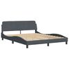 vidaXL Bed Frame without Mattress Dark Grey 152x203 cm Queen Velvet