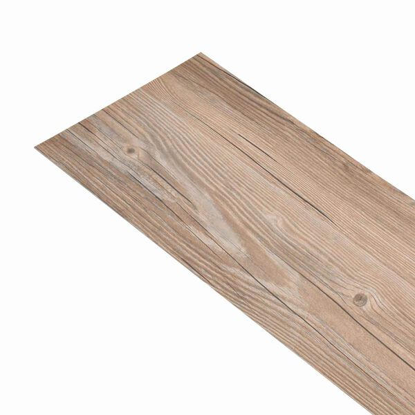 vidaXL Flooring Planks 18 pcs Brown 5.26 m&sup2; PVC