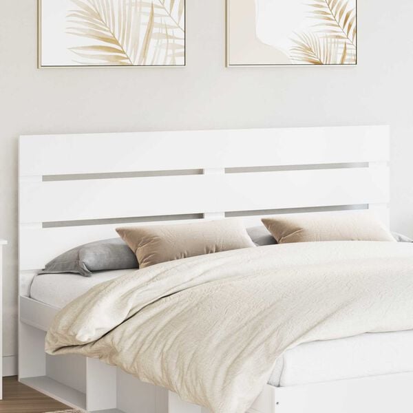 vidaXL Headboard White 180 cm Engineered Wood