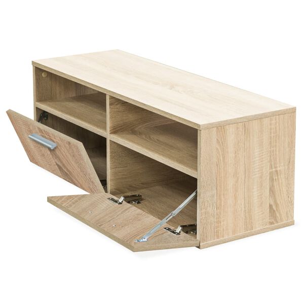 vidaXL TV Cabinet Engineered Wood 95x35x36 cm Oak