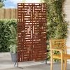 vidaXL Privacy Screen Grey 100 x 50 x 180 cm Weathering Steel