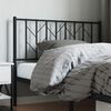 vidaXL Metal Replace Headboard Black 107 cm