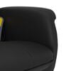 vidaXL Massage Recliner Chair with Footstool Black Faux Leather