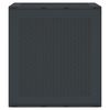 vidaXL Garden Storage Box Anthracite 55 x 53 x 57 cm Polypropylene
