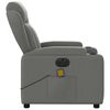 vidaXL Electric Massage Recliner Chair Dark Grey Fabric