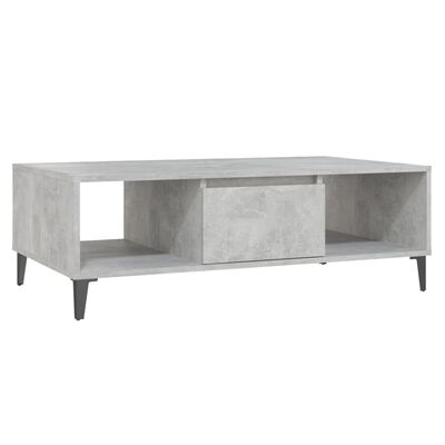 vidaXL Coffee Table Concrete Grey 103.5x60x35 cm Engineered Wood