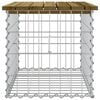 vidaXL Garden Bench Gabion Design 63x44x42 cm Impregnated Wood Pine