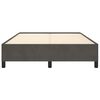 vidaXL Bed Frame without Mattress Dark Grey 137x187 cm Double Velvet