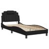 vidaXL Bed Frame "Viana" with LED without Mattress Black 90x190 cm
