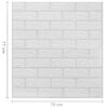 vidaXL 3D Wallpaper Bricks Self-adhesive 20 pcs White