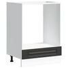 vidaXL Oven Cabinet "Kalmar" Black Engineered Wood
